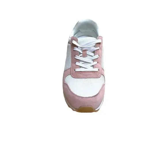 J. Crew Pink and White Women's Sneakers - Picture 2 of 5